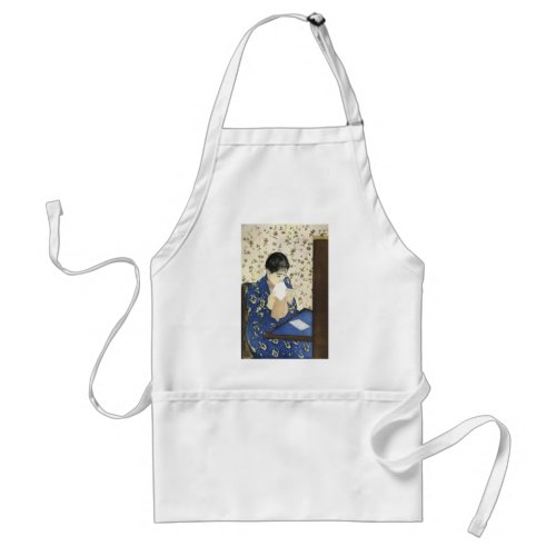 The Letter by Mary Cassatt Vintage Impressionism Adult Apron