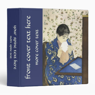 The Letter by Mary Cassatt, Vintage Impressionism Binder