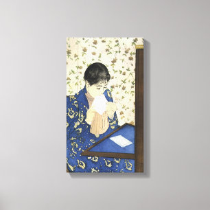 The Letter by Mary Cassatt, Vintage Impressionism Canvas Print