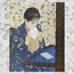 The Letter by Mary Cassatt, Vintage Impressionism Jigsaw Puzzle<br><div class="desc">The Letter (1890/1891) by Mary Cassatt is a vintage impressionism fine art portrait painting. An oriental lady is sitting at her desk and licking the envelope closed for mailing. The Asian woman is enclosing a letter in an envelope. About the artist: Mary Stevenson Cassatt (1844-1926) was an American Impressionist painter...</div>