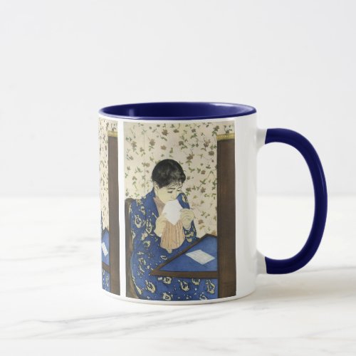 The Letter by Mary Cassatt Vintage Impressionism Mug
