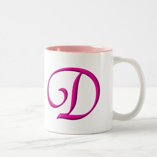 The letter D Two_Tone Coffee Mug
