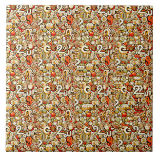 The LETTER G STEREOGRAM 4.25x4.25, 6x6 inches  Ceramic Tile