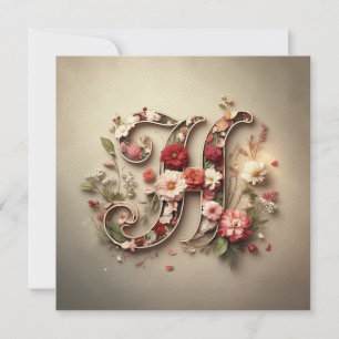 The Letter H Note Card