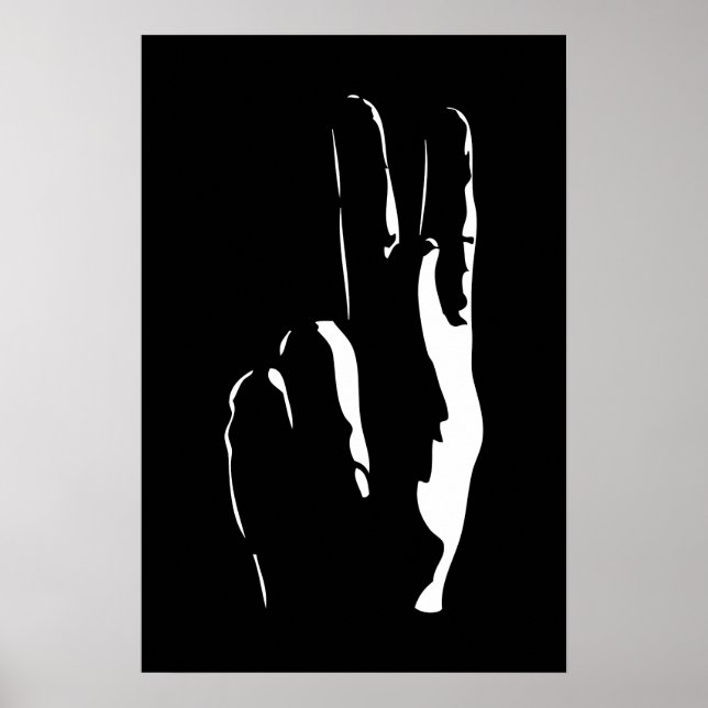 the letter K in sign language (Front)