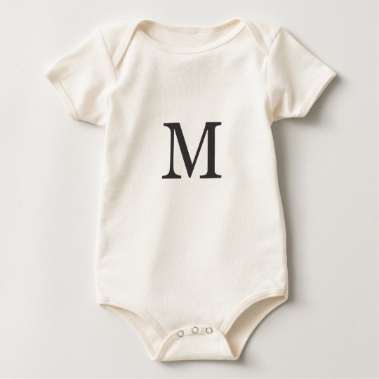 "the letter M" Baby Bodysuit