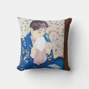 The Letter, Mary Cassatt Throw Pillow