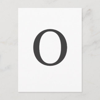 "the letter O" Postcard
