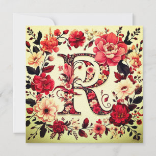 The Letter R Note Card