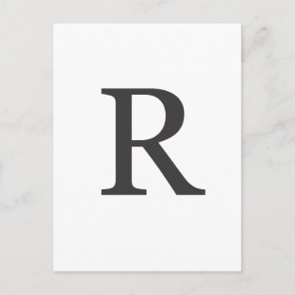 "the letter R" Postcard