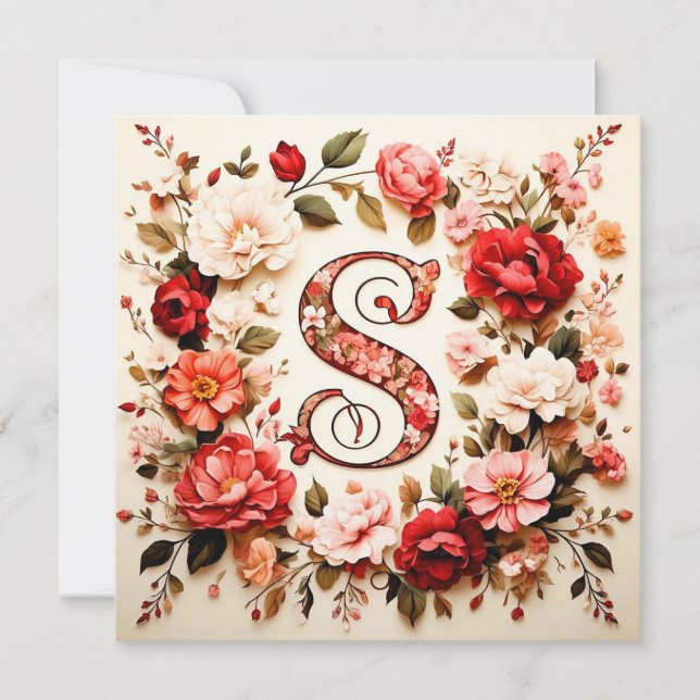 The Letter S Note Card (Front)