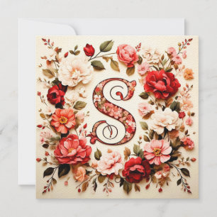 The Letter S Note Card