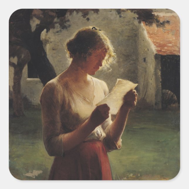 The Letter Square Sticker (Front)