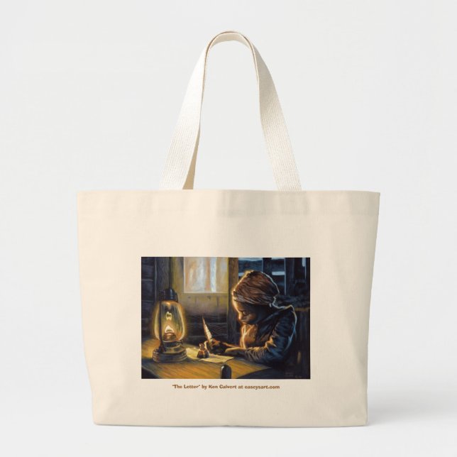 The Letter, "The Letter" by Ken Calvert at case... Large Tote Bag (Front)