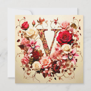 The Letter V Note Card