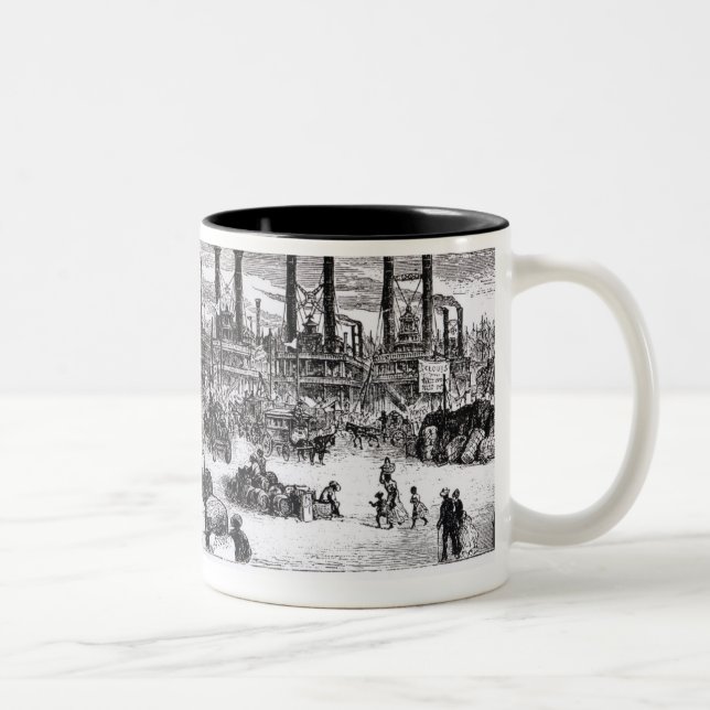 The Levee, New Orleans Two-Tone Coffee Mug (Right)