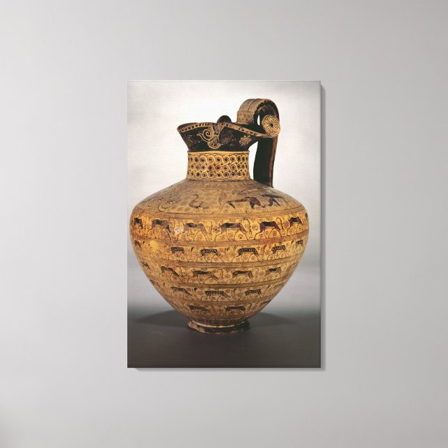 The 'Levy Oinochoe', an East Orientalizing v Canvas Print (Front)