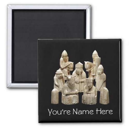 The Lewis Chessmen Magnet