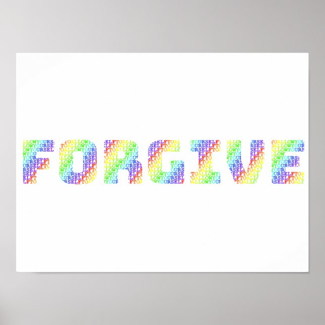 The Liberating Act: Allow Yourself to FORGIVE Rain Poster (Front)