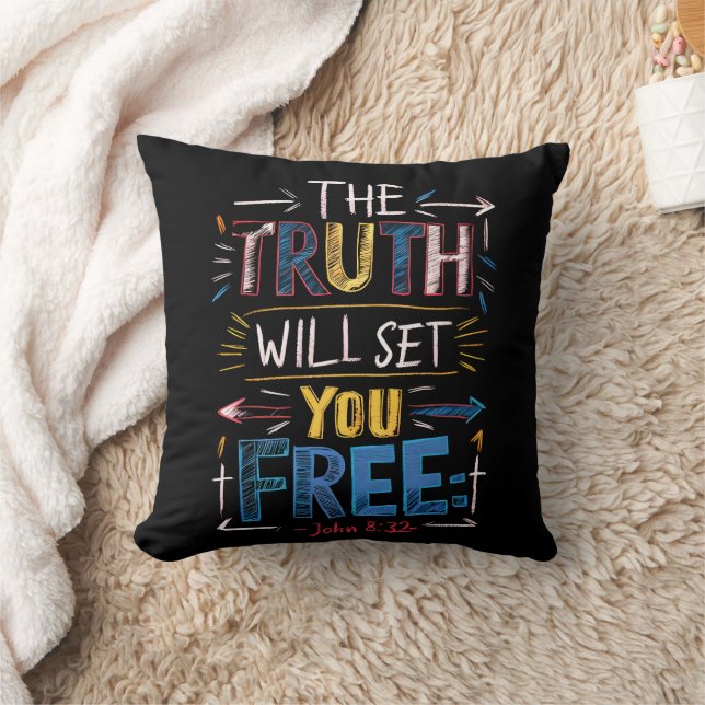 The Liberating Truth Throw Pillow (Blanket)