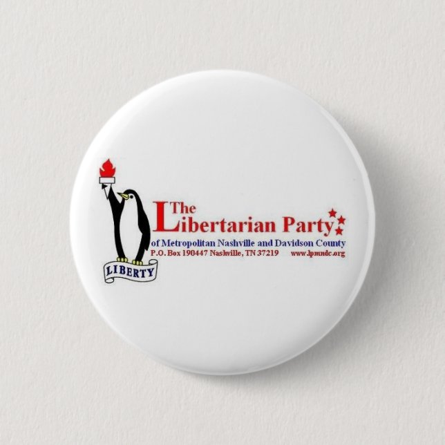 The Libertarian Party Pinback Button (Front)