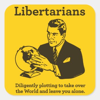 The Libertarian Plot Sticker by Libertymaniacs at Zazzle