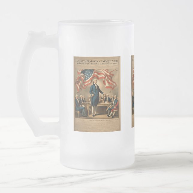 The Liberty Edit Frosted Glass Beer Mug (Left)