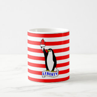 The Liberty Penguin Flag Mug