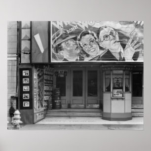 The Liberty Theater, 1935. Vintage Photo Poster