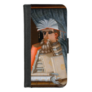 The Librarian c. 1566 by Giuseppe Arcimboldo iPhone 8/7 Wallet Case