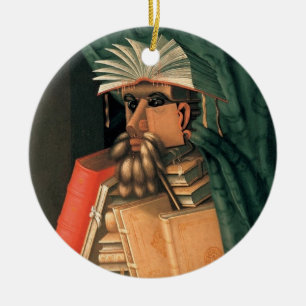 The Librarian Ceramic Ornament