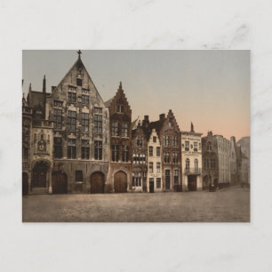 The Library, Bruges, Belgium Postcard