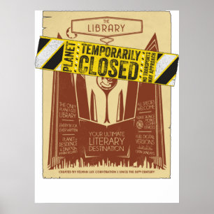 The Library is CLOSED Poster