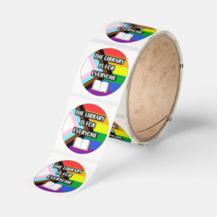 The Library is for Everyone LGBTQIA Pride Sticker
