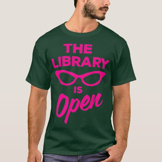 The Library is Open Drag Queen Premium T-Shirt (Front)