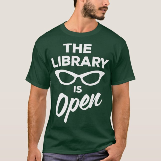 The Library is Open Drag Queen Premium T-Shirt (Front)