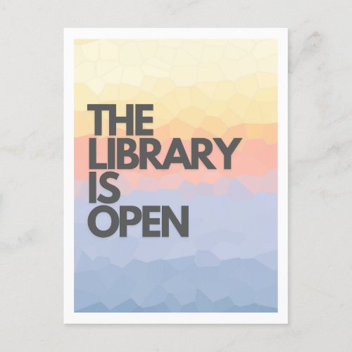 The Library is Open Drag Race Postcard