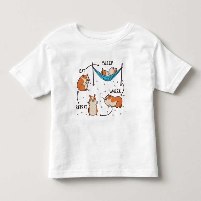 The life cycle of a Guinea Pig Toddler T-shirt (Front)