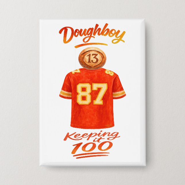 The Life of a Doughboy Keeping It 100 Button (Front)