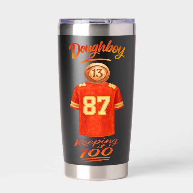 The Life of a Doughboy Keeping It 100 Insulated Tumbler (Front)