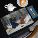 The Life Of A Hunter  A Tight Fix Arthur Tait 1856 Placemat at Zazzle