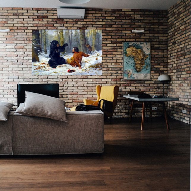 The Life of a Hunter  A Tight Fix Arthur Tait 1856 Poster (Creator Uploaded)