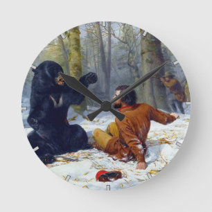 The Life of a Hunter  A Tight Fix Arthur Tait 1856 Round Clock