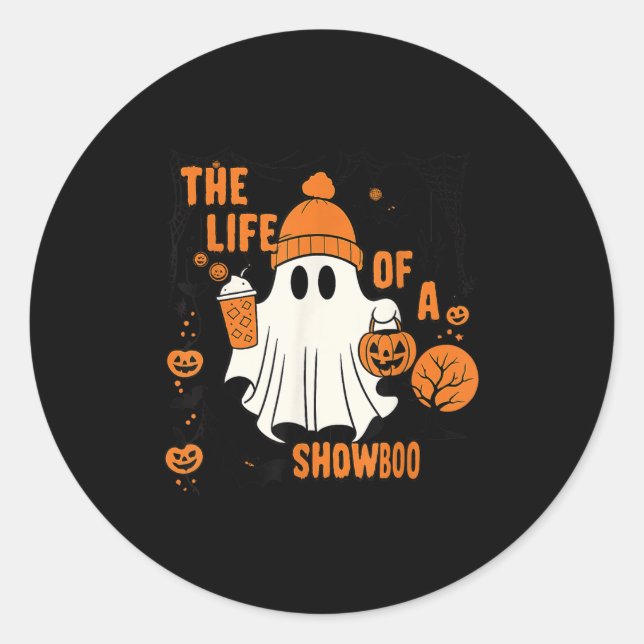 The Life Of A Showboo Halloween Costume Bow Boo Gi Classic Round Sticker (Front)
