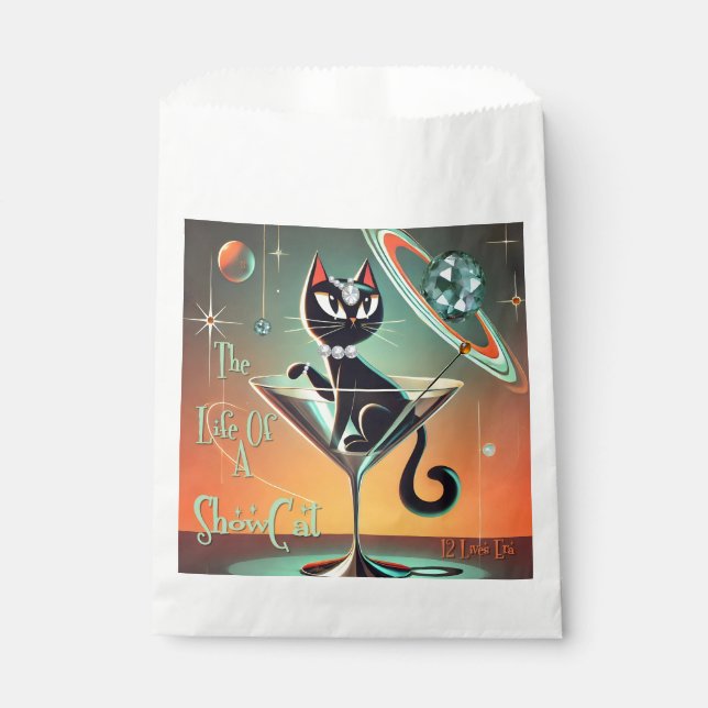 The Life Of A Showgirl Cat Favor Bag (Front)