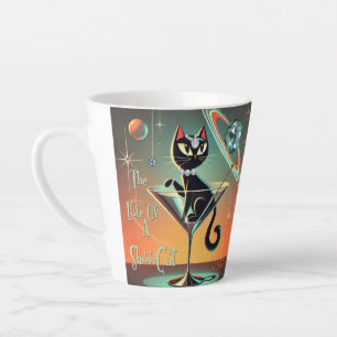 The Life Of A Showgirl Cat Latte Mug