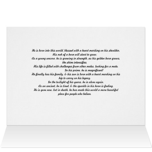 The Life Of A Unicorn (Inside Horizontal (Top))