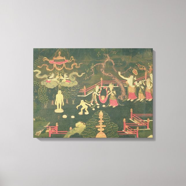 The Life of Buddha Shakyamuni Canvas Print (Front)