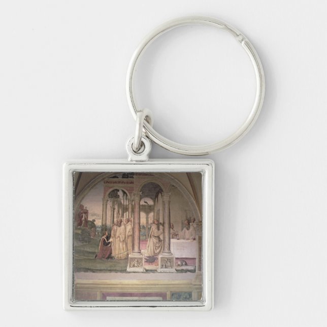 The Life of St. Benedict (fresco) (detail) 3 Keychain (Front)