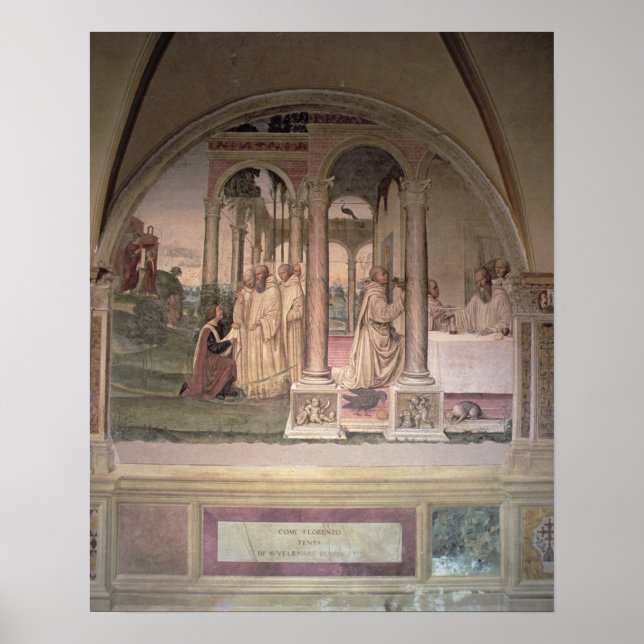 The Life of St. Benedict (fresco) (detail) 3 Poster (Front)